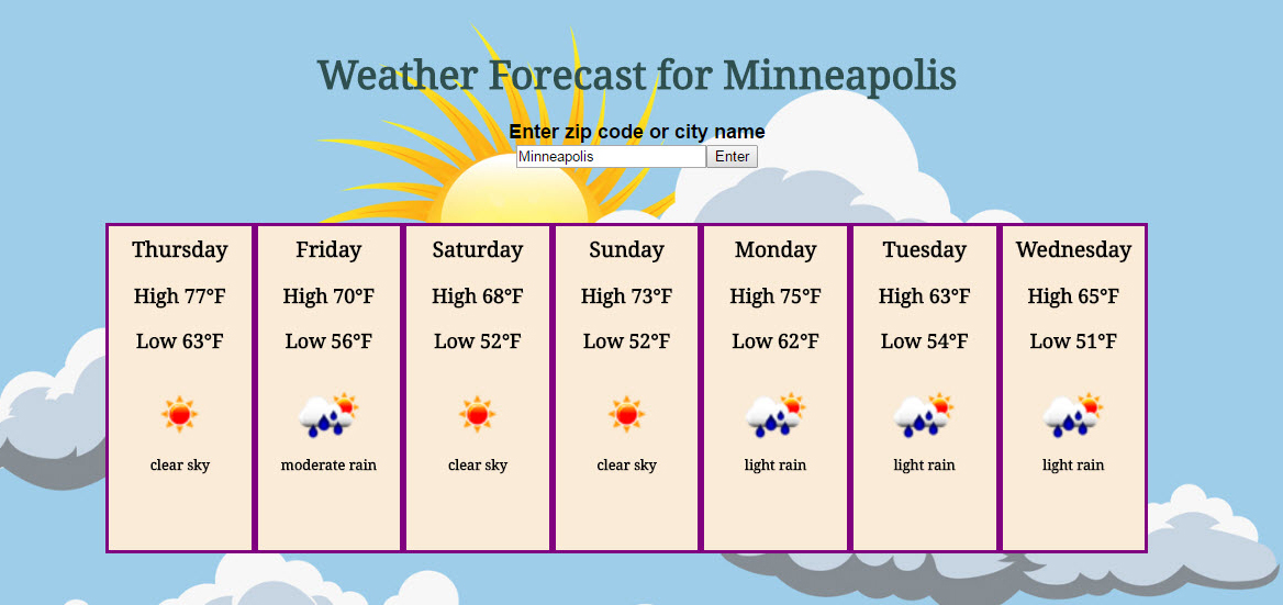 Weather Forecast